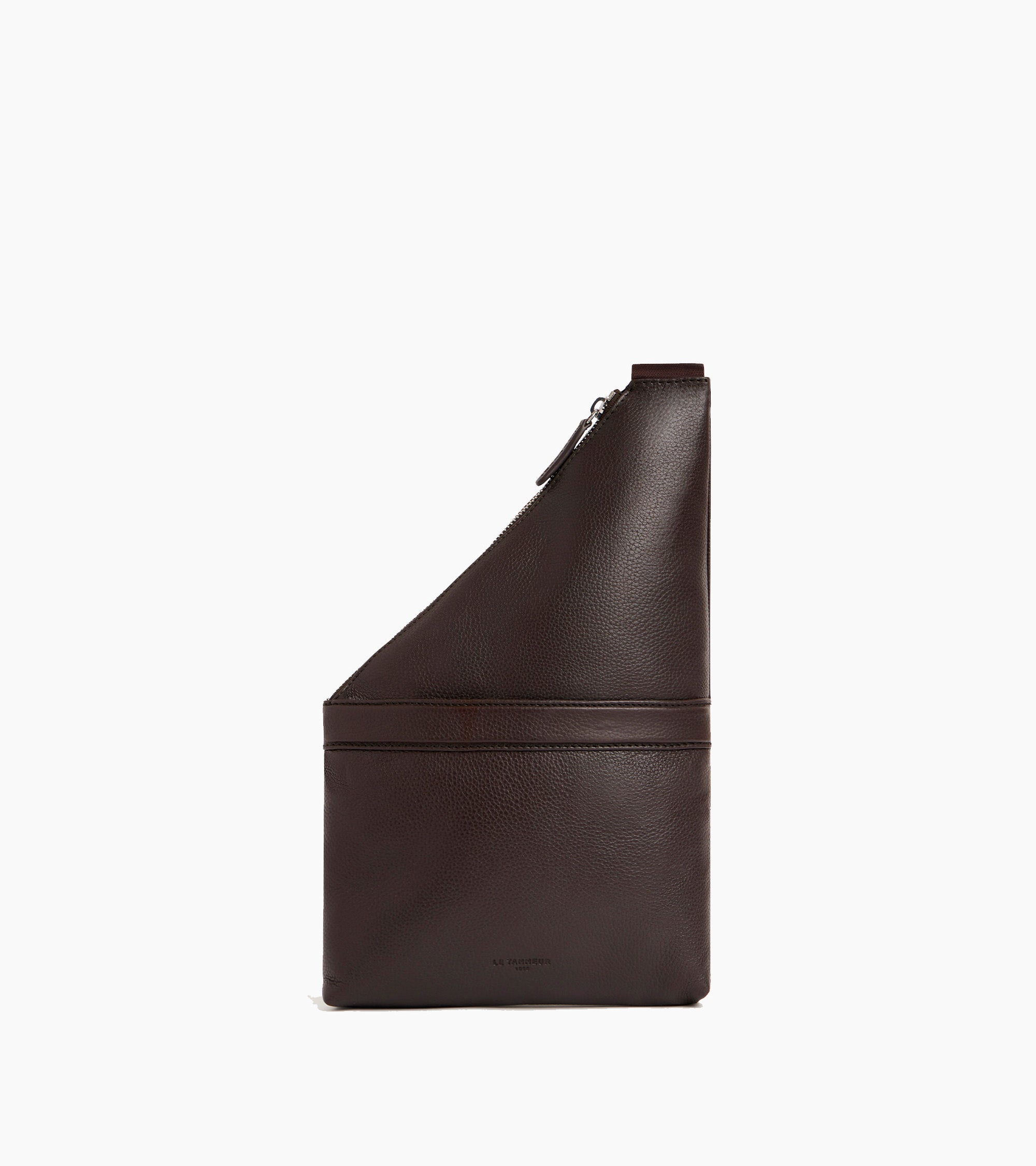 Sacoche sling Charles en cuir grainé