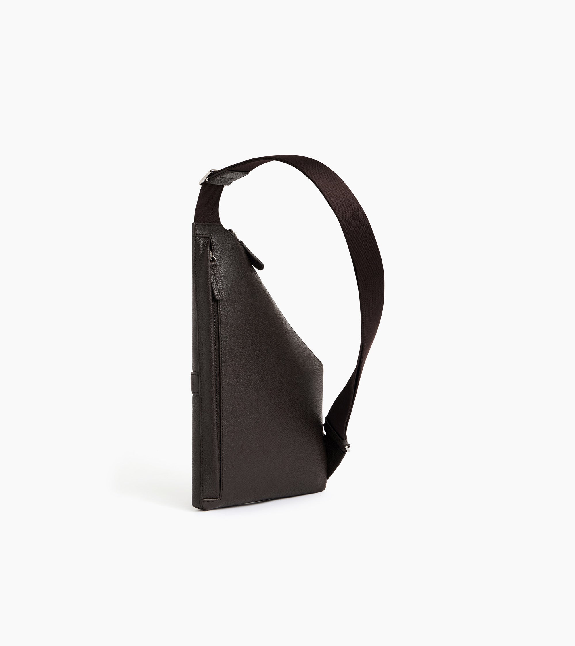 Sacoche sling Charles en cuir grainé