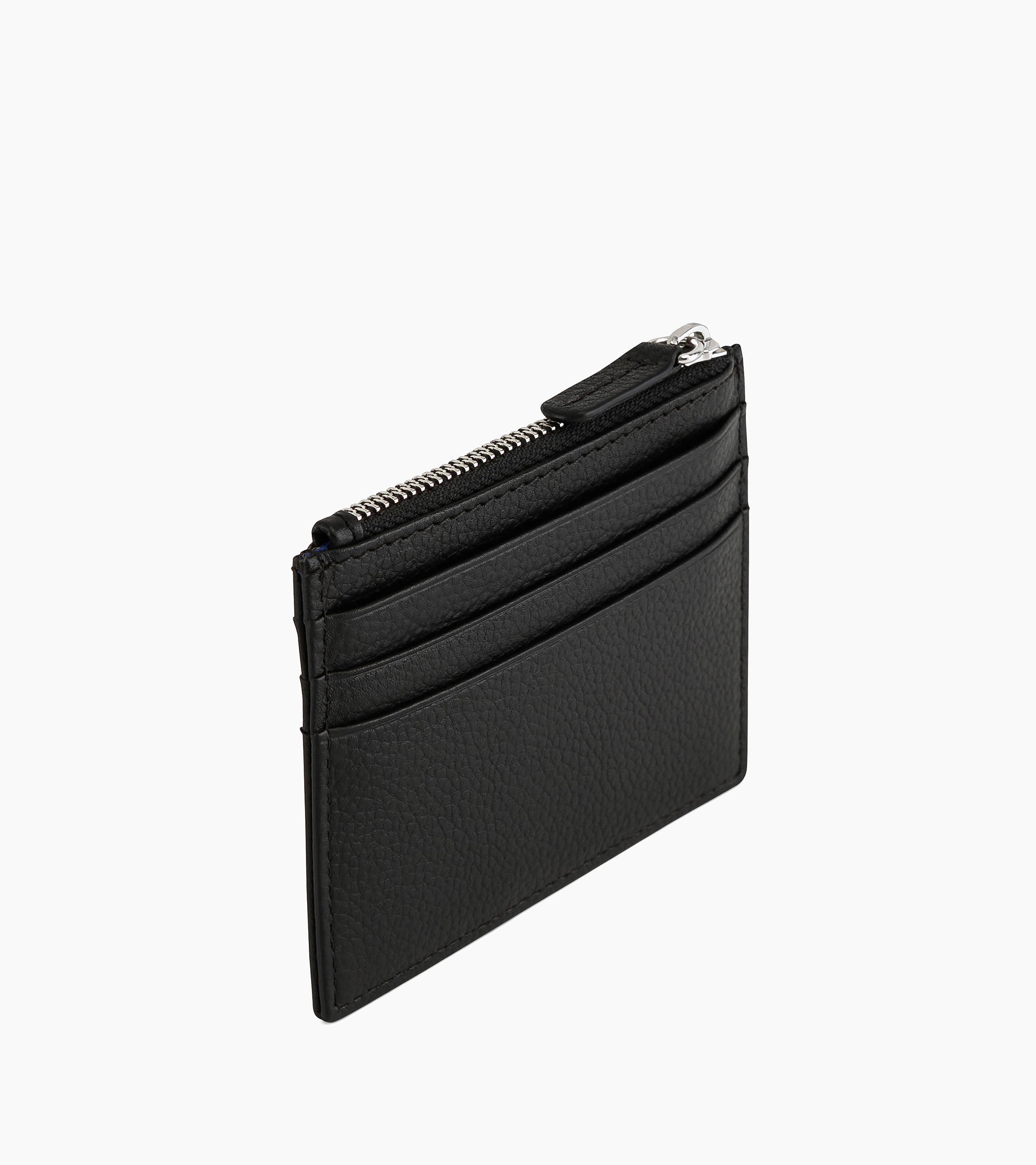 Porte cartes zippé Charles en cuir grainé