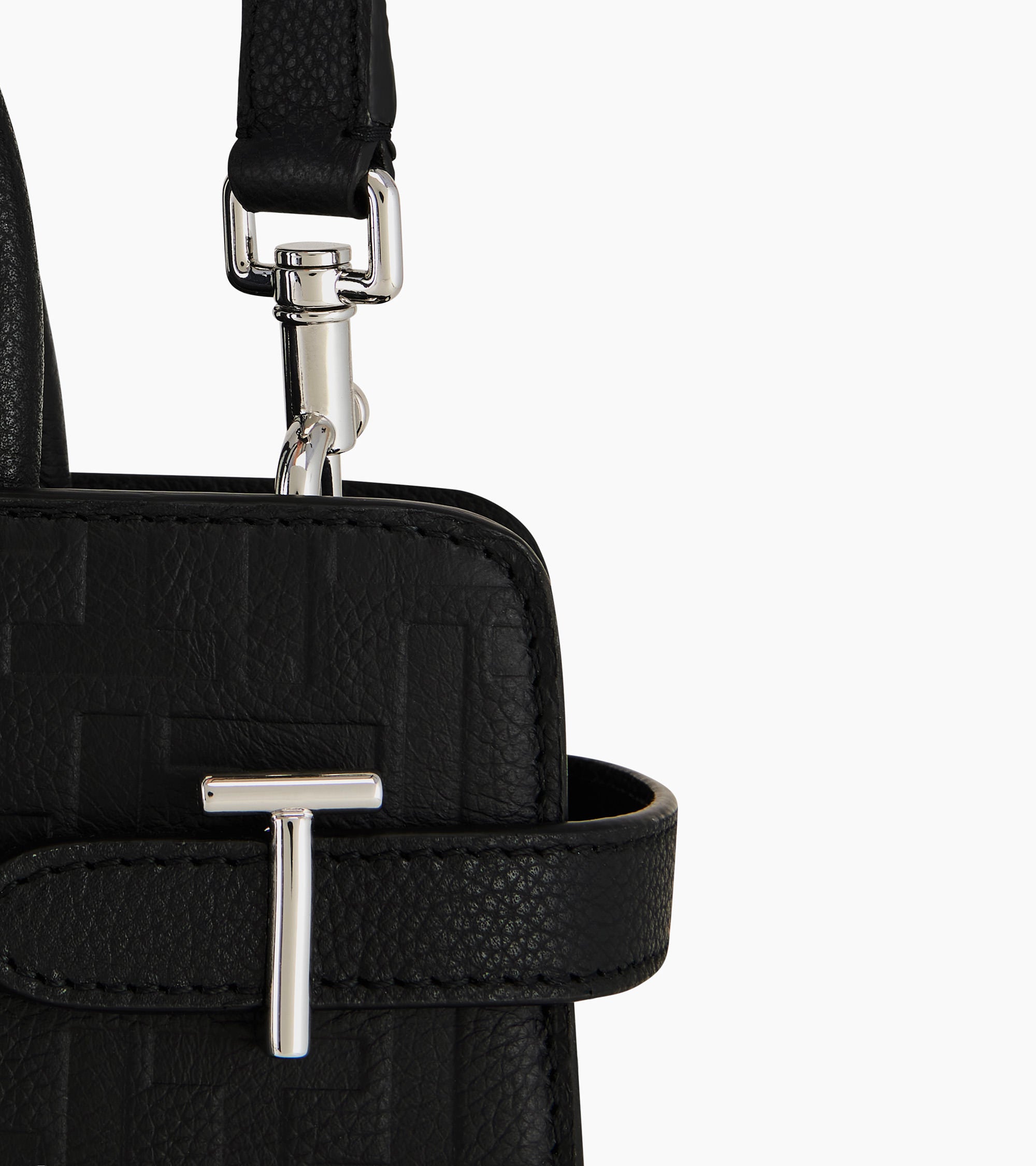 Sac à main moyen modèle Emilie en cuir embossé T