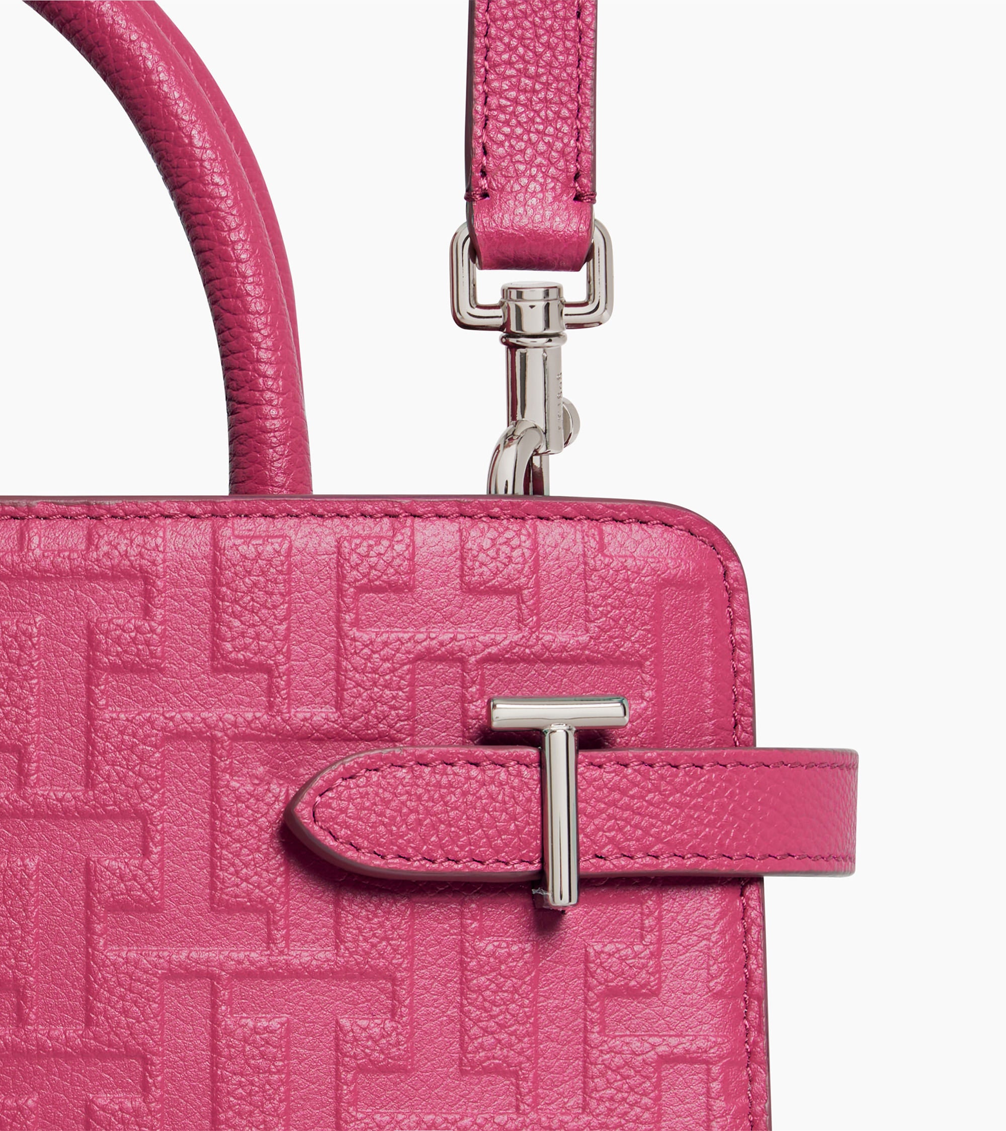 Sac à main moyen modèle Emilie en cuir embossé T