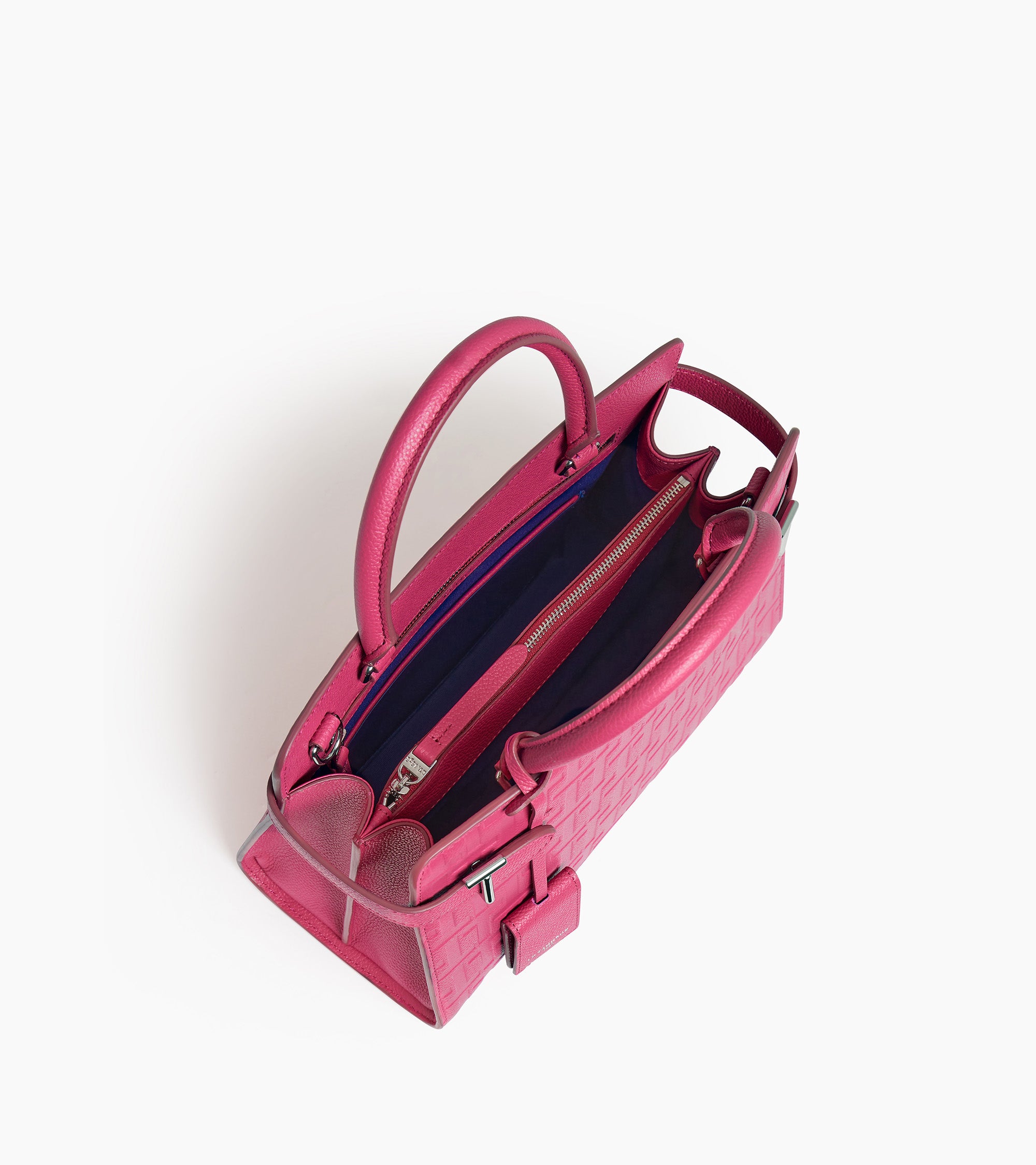 Sac à main moyen modèle Emilie en cuir embossé T