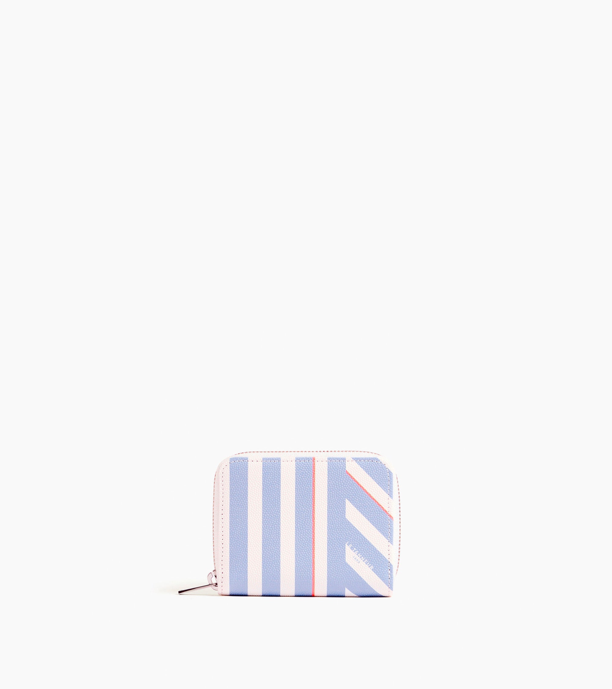 Porte monnaie zippé Emilie en cuir grain caviar