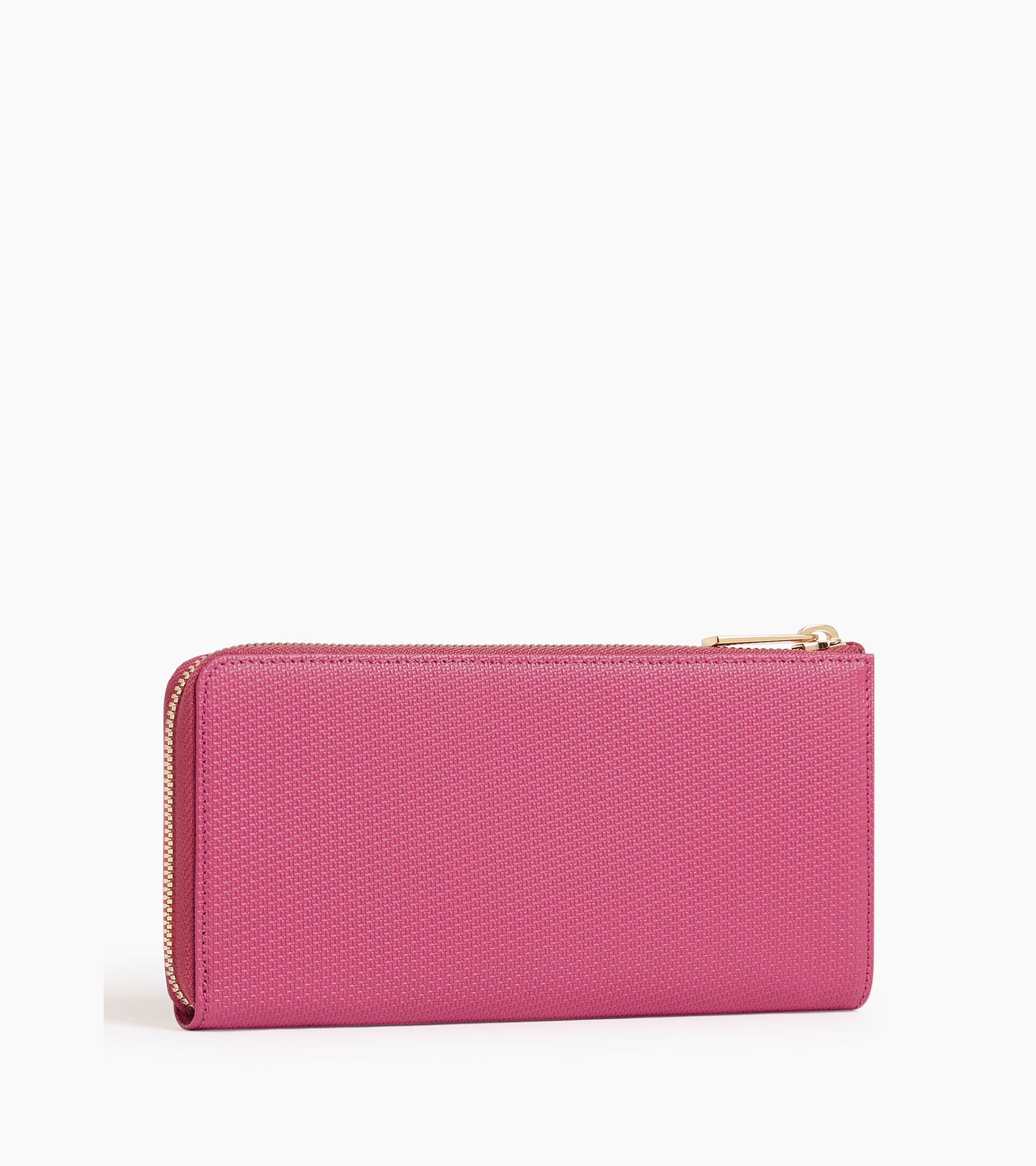 Compagnon zippé Emilie en cuir signature T