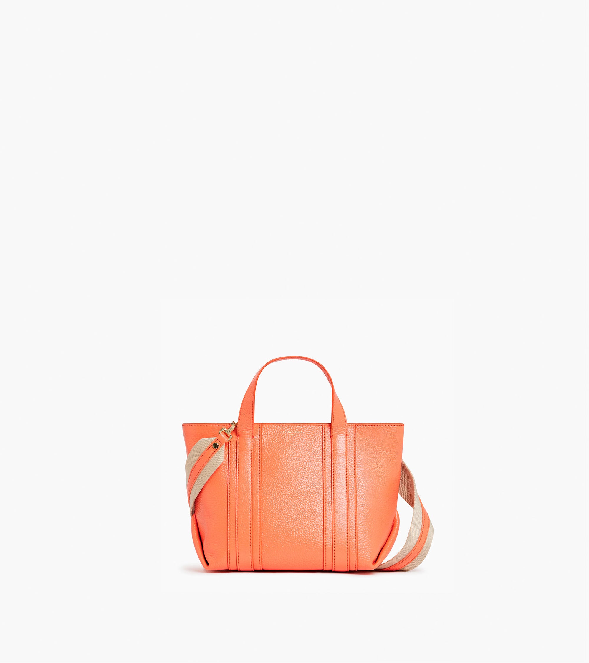 Mini cabas Grâce en cuir grainé