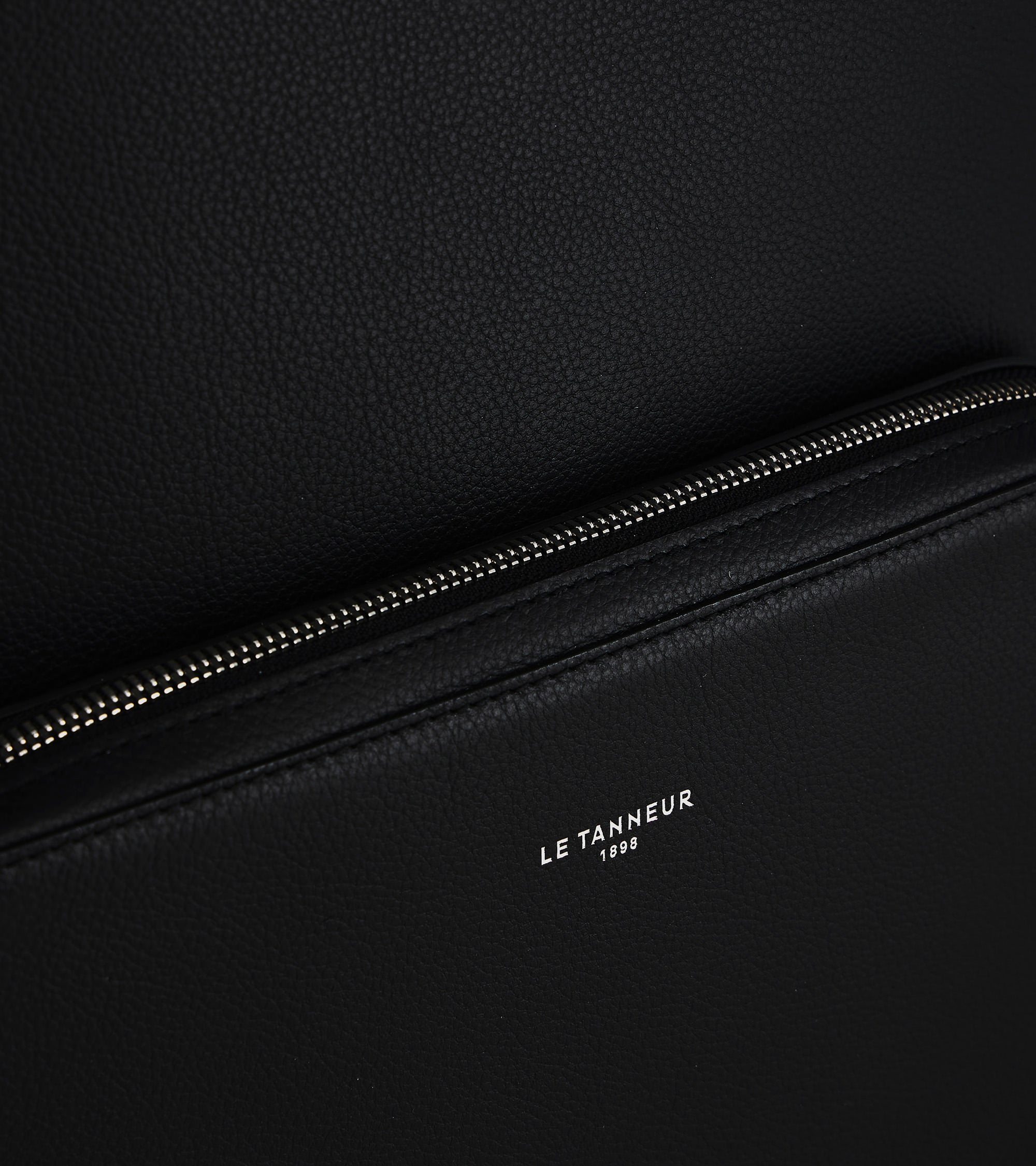 Sac à dos zippé Emile en cuir grainé