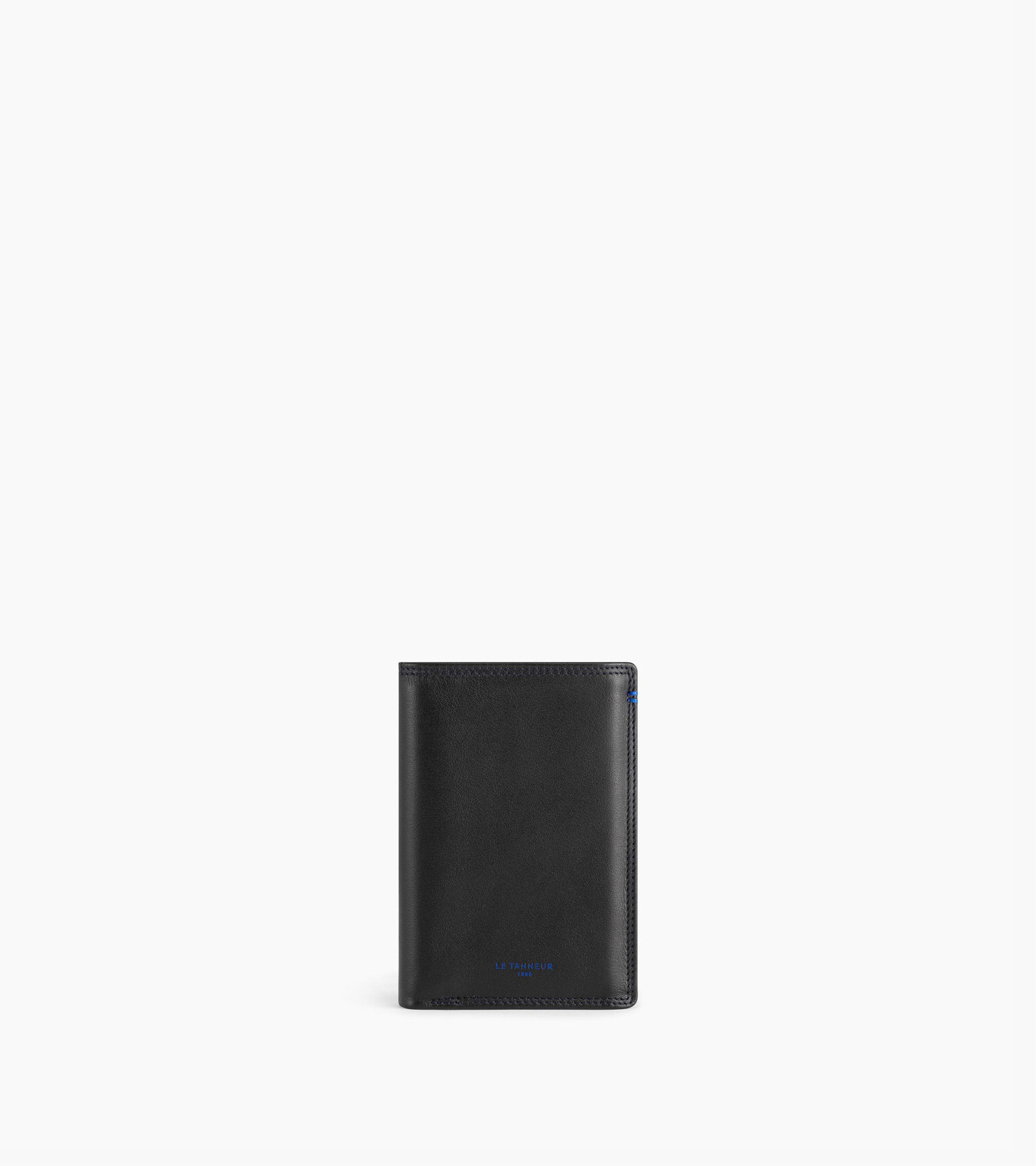 Portefeuille vertical 3 volets Martin en cuir lisse