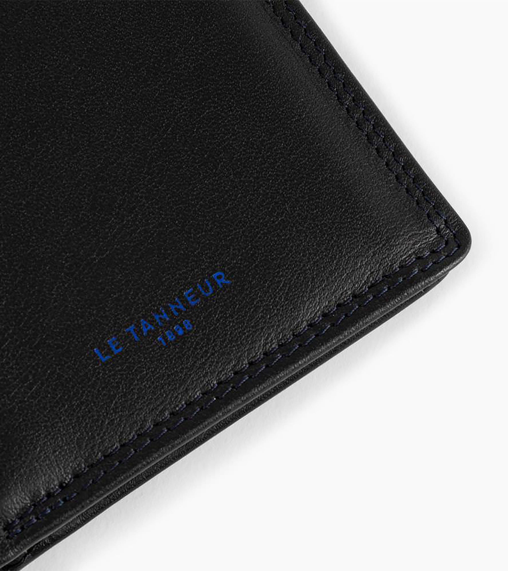 Portefeuille vertical 3 volets Martin en cuir lisse