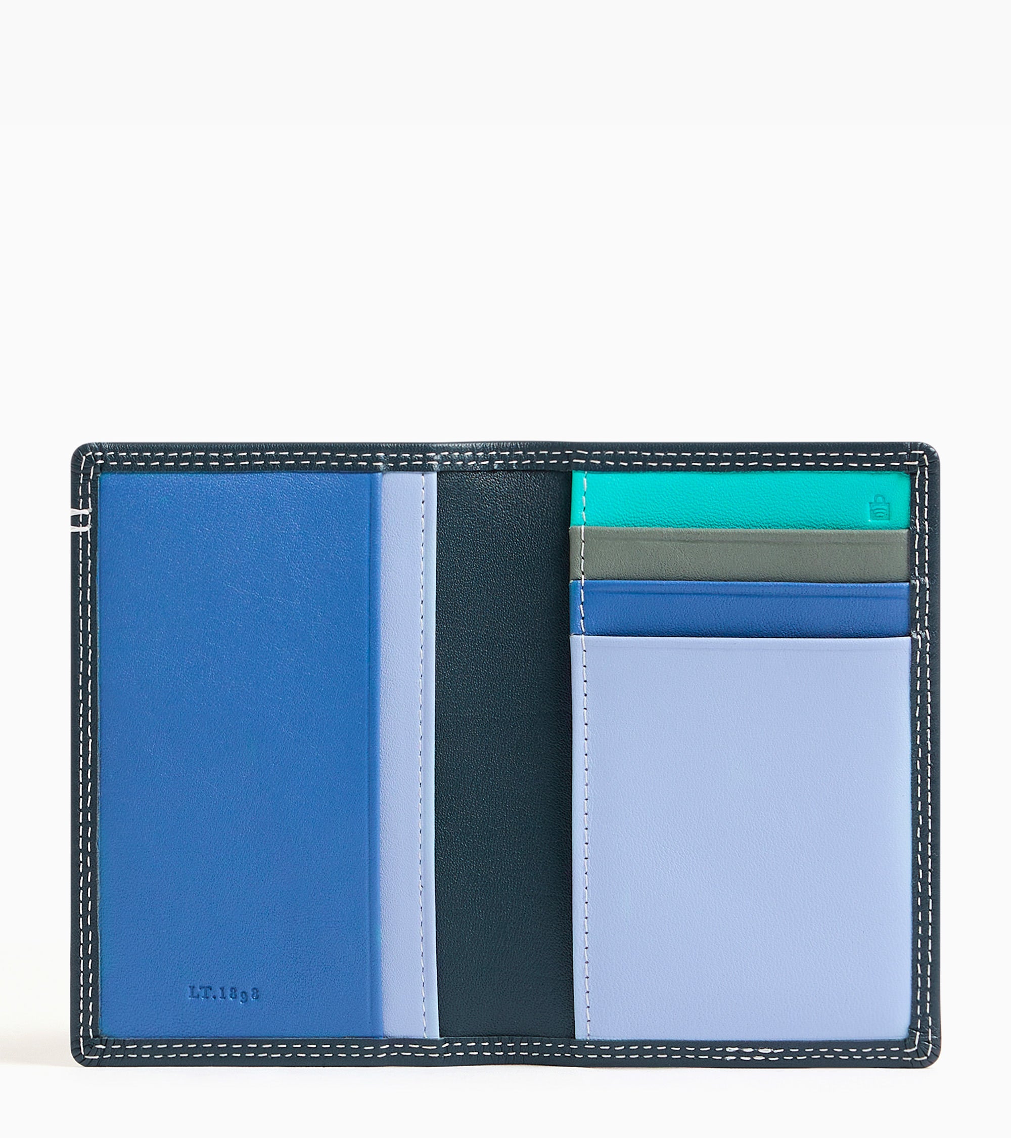 Porte cartes vertical Martin en cuir lisse