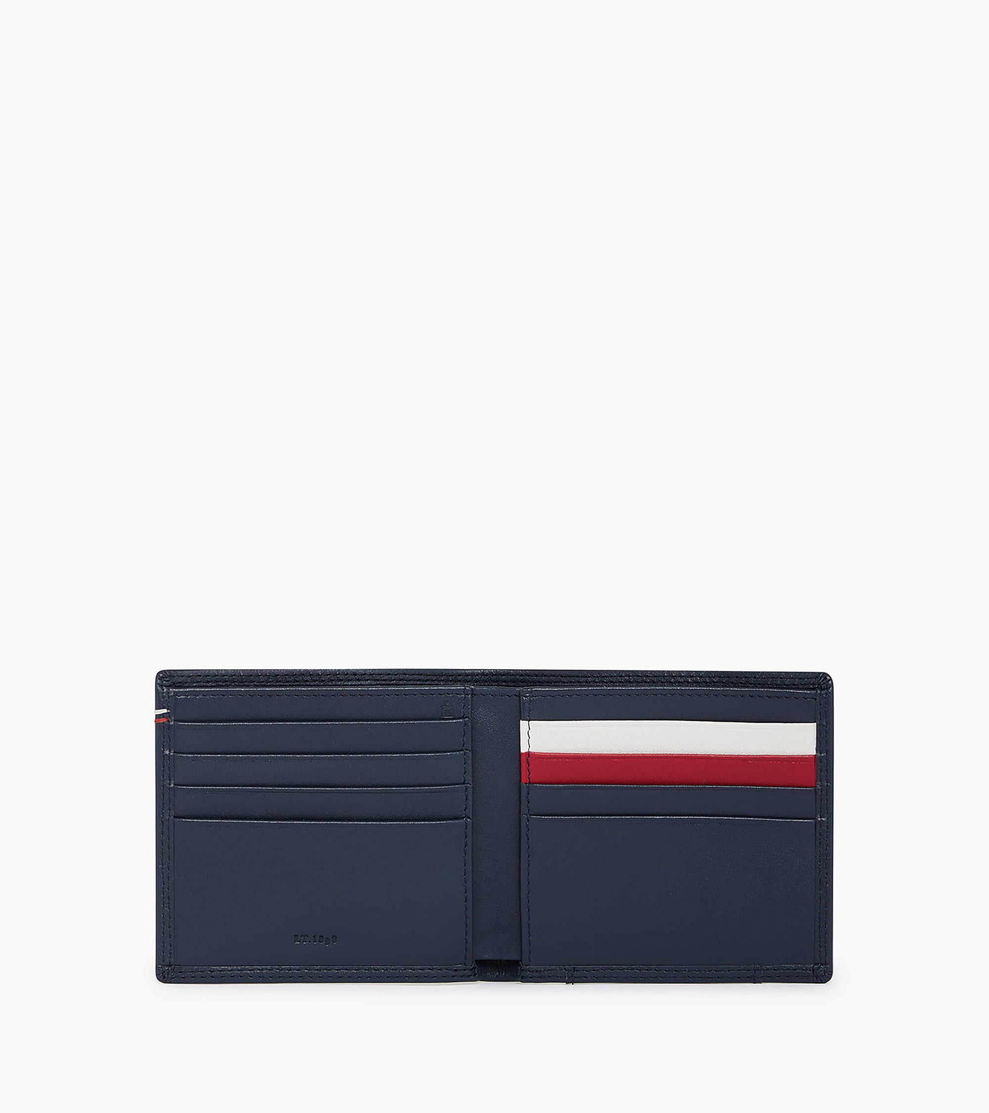 Porte cartes horizontal avec poche billets Martin en cuir lisse