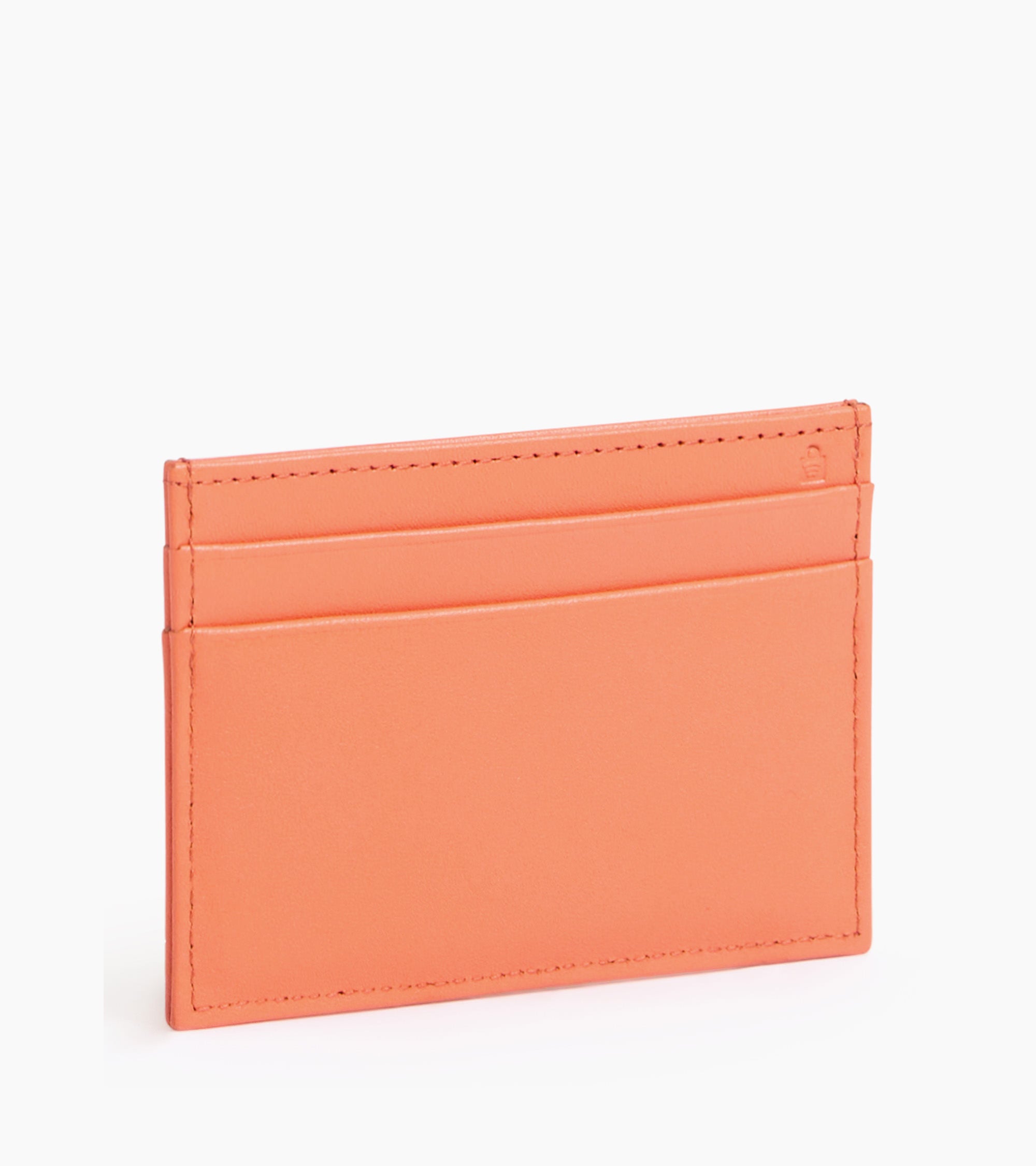 Porte monnaie zippé avec porte cartes amovible Charlotte en cuir lisse