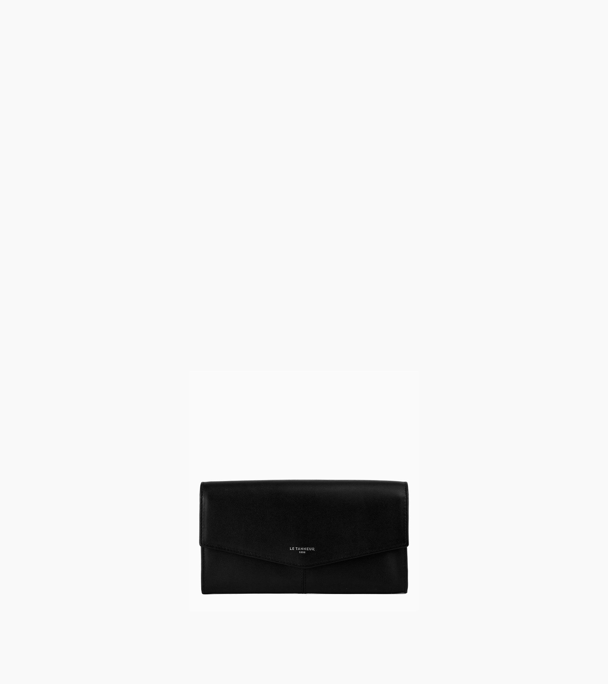 Compagnon zippé Charlotte en cuir lisse