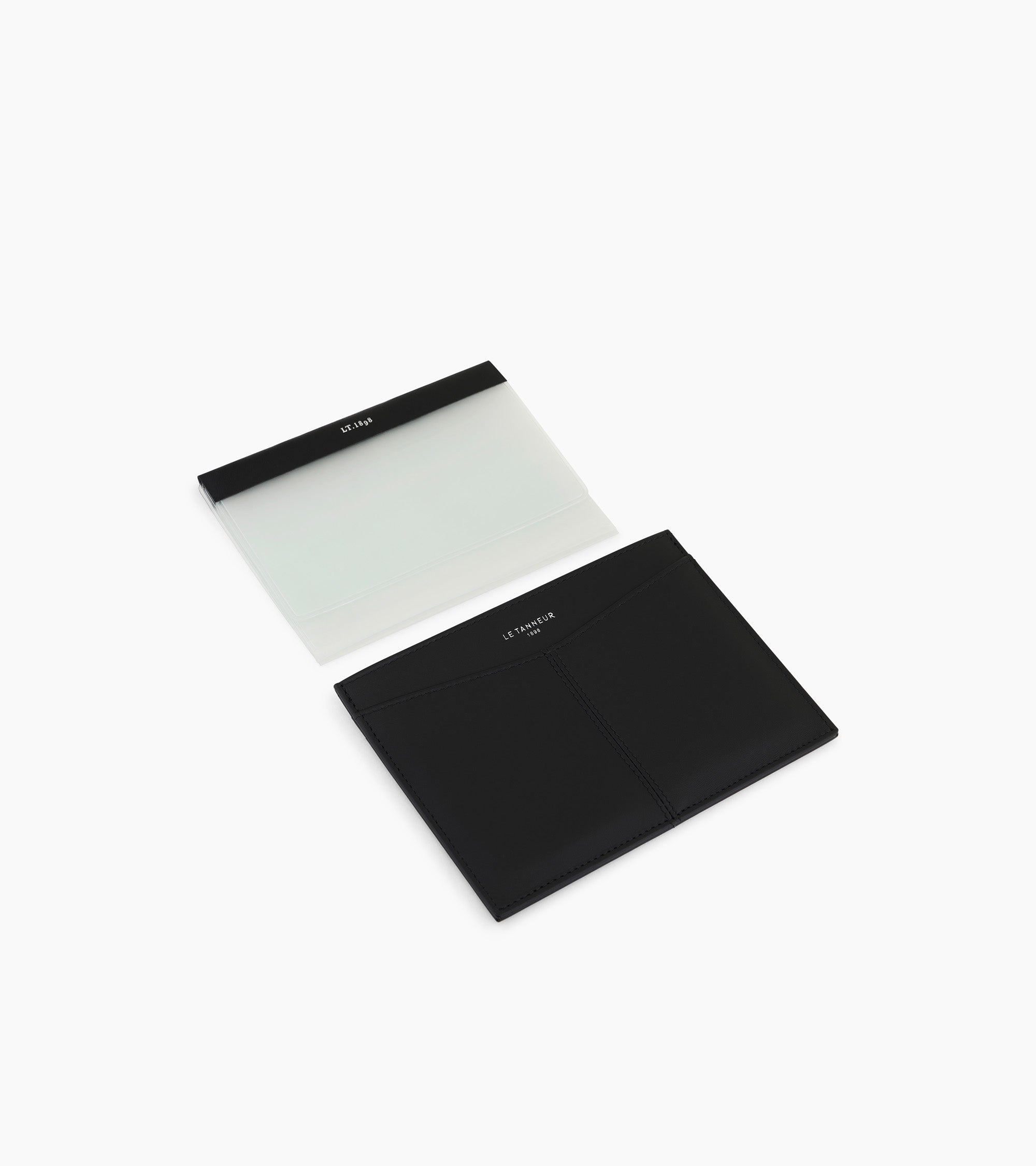 Porte papiers Charlotte en cuir lisse