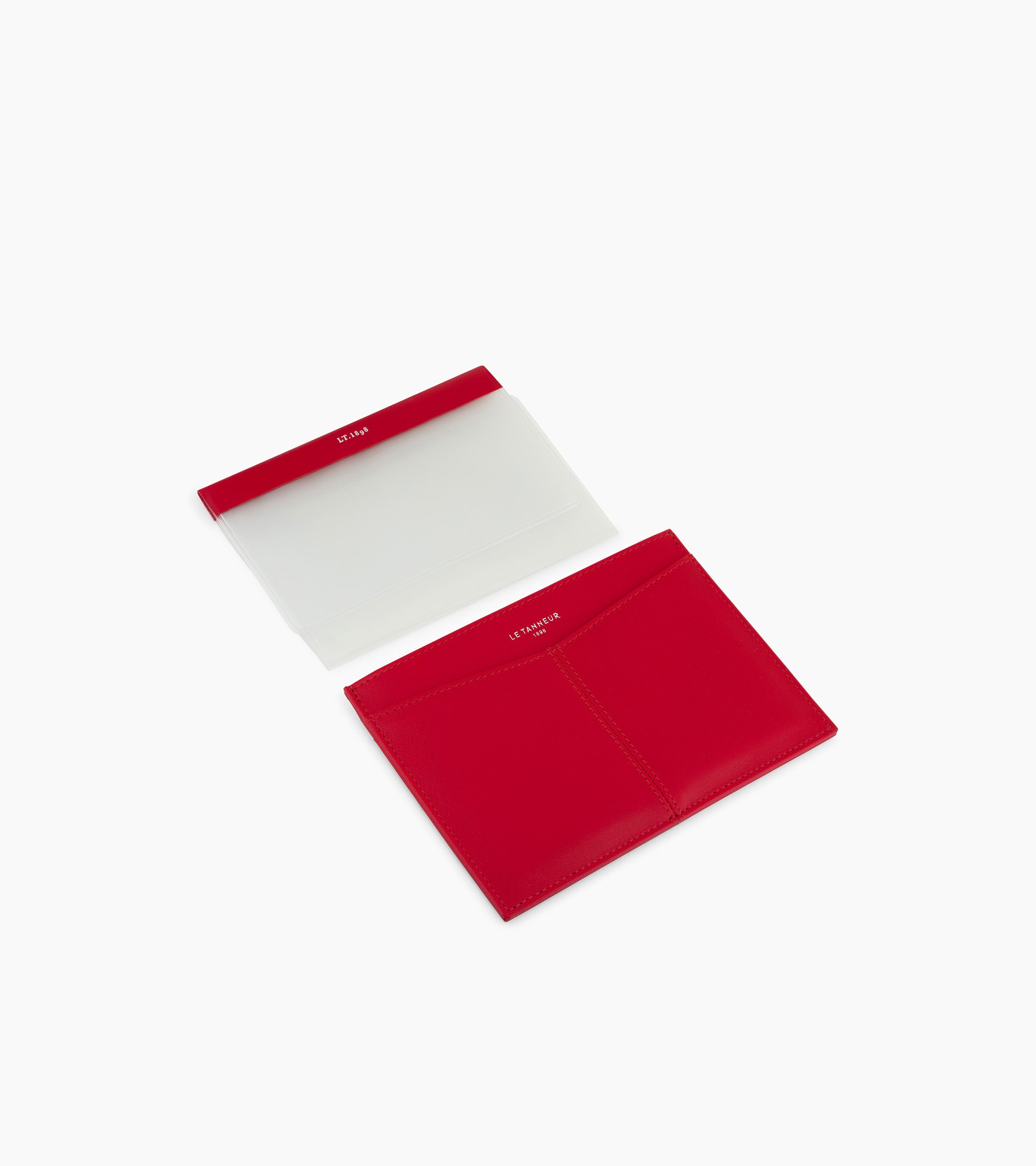 Porte papiers Charlotte en cuir lisse