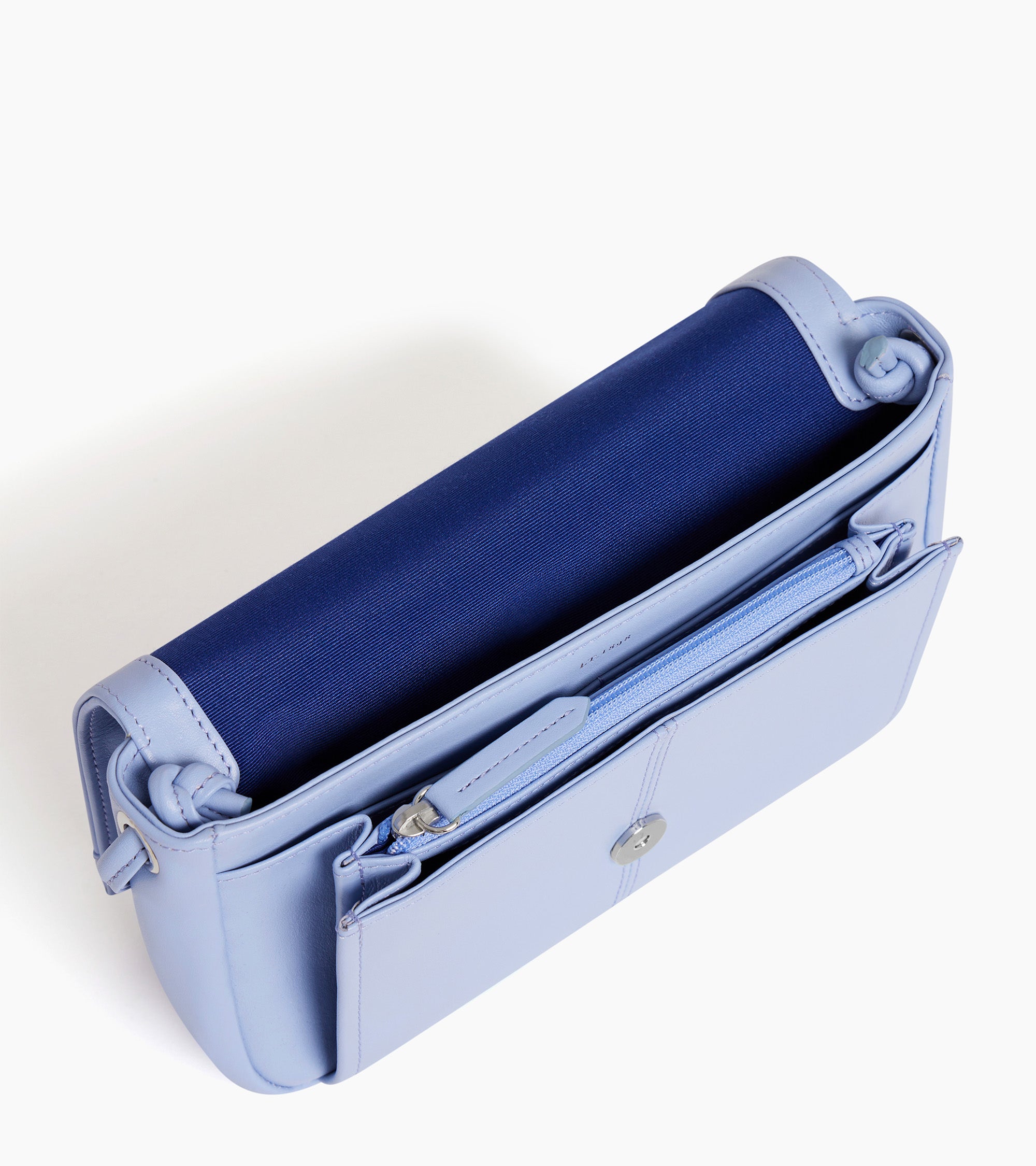 Pochette avec bandoulière amovible Charlotte en cuir lisse