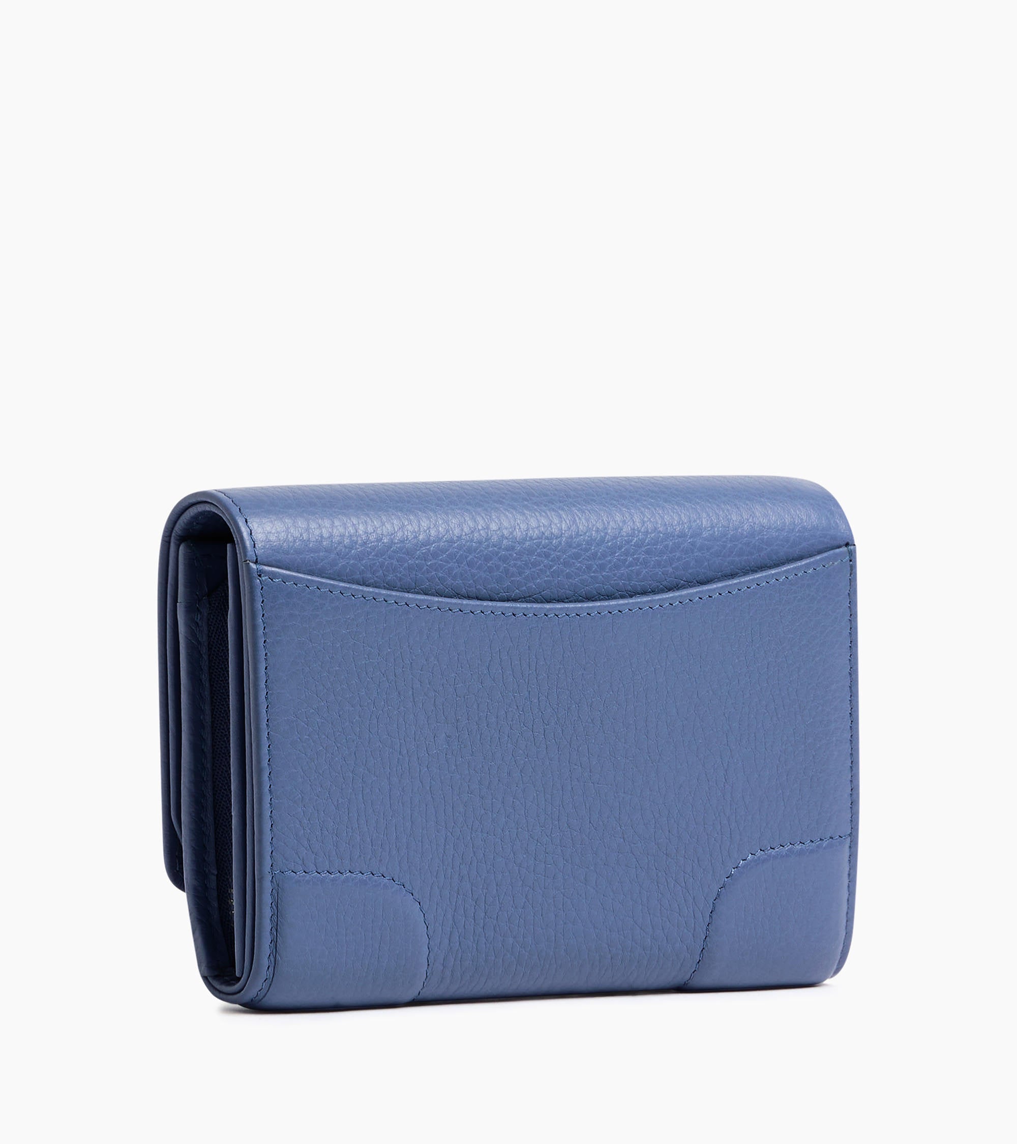 Petit portefeuille zippé Romy en cuir grainé