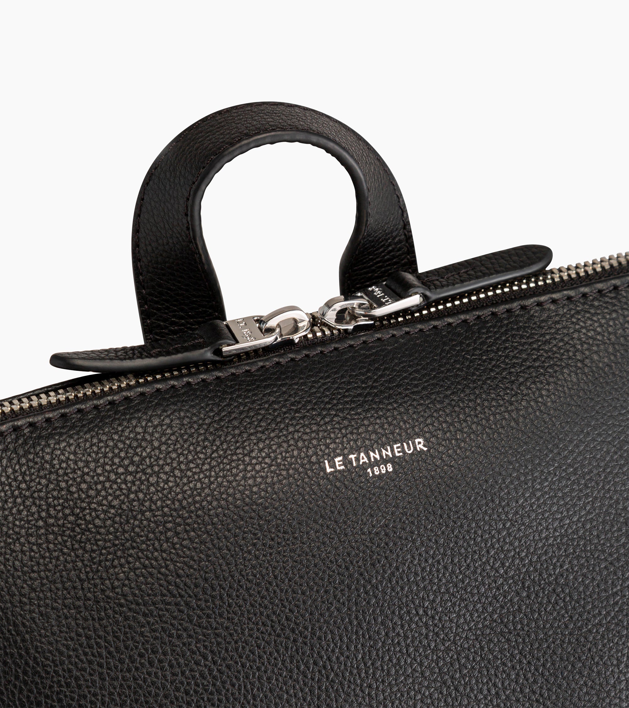 Sac à dos zippé Sophie en cuir grainé